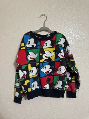 Vintage Colorblock Mickey Crewneck